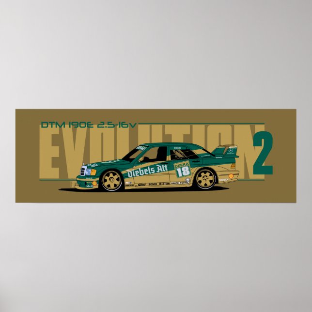 Poster DTM 190E 2.5-16v (Devant)