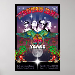 Poster du 25e anniversaire des RH avec concert Dat