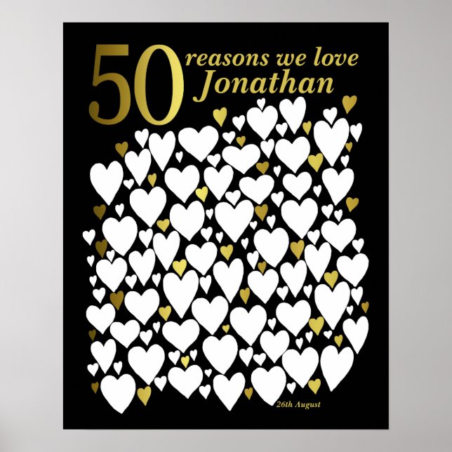 Poster du 50e anniversaire - 50 raisons Nous vous  (Devant)