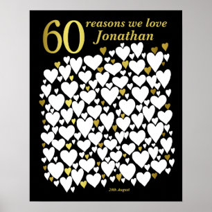 Poster du 60e anniversaire - 60 raisons Nous vous