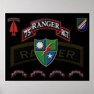 Poster du 75e régiment de Rangers