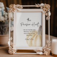 Poster du Baby shower Automne chasse Pacifique