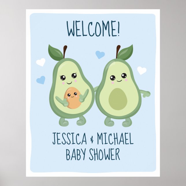 Poster du Baby shower Avocado Holy Guacamole (Devant)