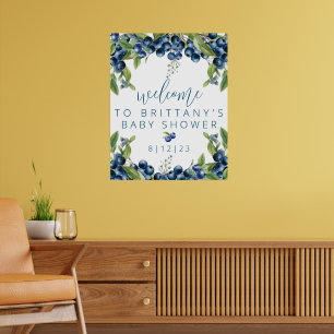 Poster du Baby shower Bluberry