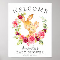 Poster du Baby shower de bienvenue Maman & Baby Bu