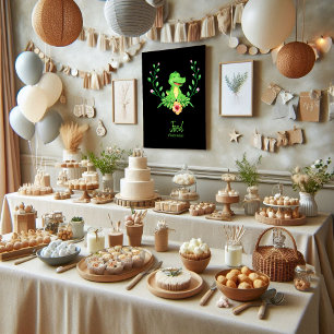 Poster du Baby shower de l'Alligator