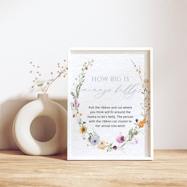 Poster du Baby shower fleur sauvage (Créateur téléchargé)