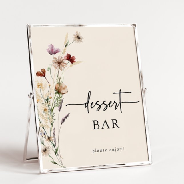 Poster du Baby shower Floral Boho (Floral Boho Baby Shower Poster
)