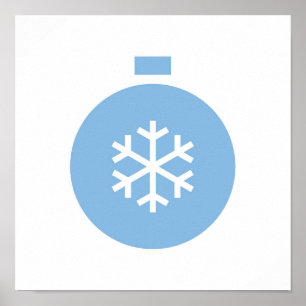 Poster du bal de Noël bleu