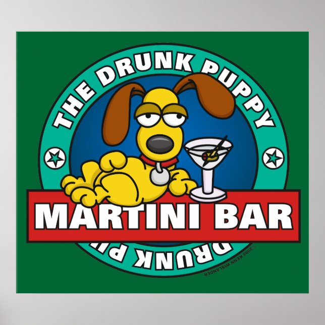 Poster du bar à Martini Puppy (Devant)