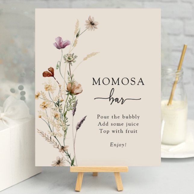 Poster du bar Boho Momosa (Boho Momosa Bar Poster
)