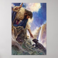 Poster du Bon Pasteur Jésus Christ