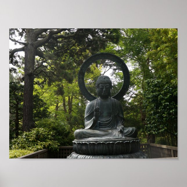 Poster du Bouddha du Jardin japonais de thé de San (Devant)