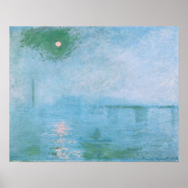 Poster du brouillard sur la Tamise (par Claude Mon (Devant)