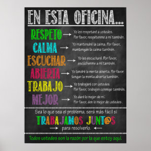 Poster du Bureau du Conseiller espagnol