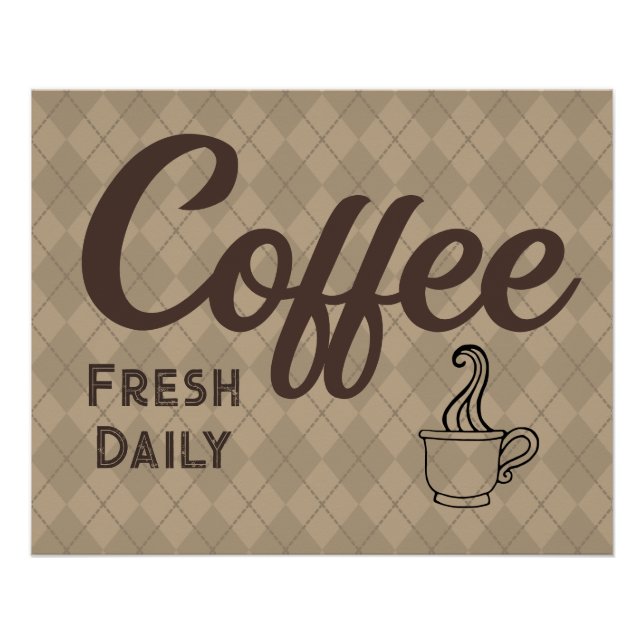 Poster du café (Devant)