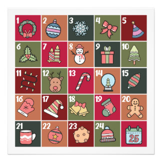 POSTER DU CALENDRIER AVANT 2023 DE NOËL