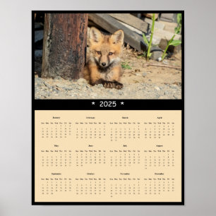Poster du calendrier du kit Red Fox 2025