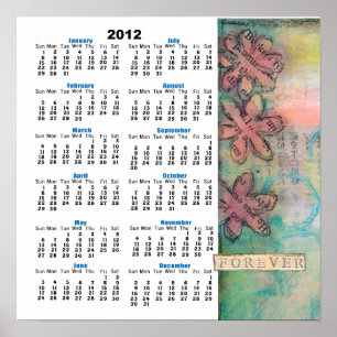 Poster du calendrier mural pour 2012