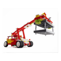 Poster du camion de la grue du conteneur