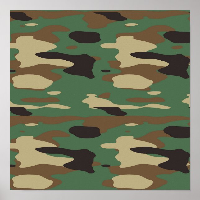 Poster du camouflage vert (Devant)