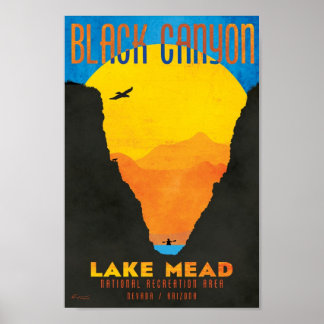 Poster du canyon noir au lac Mead NRA