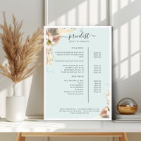 Poster du catalogue des prix du salon Boho