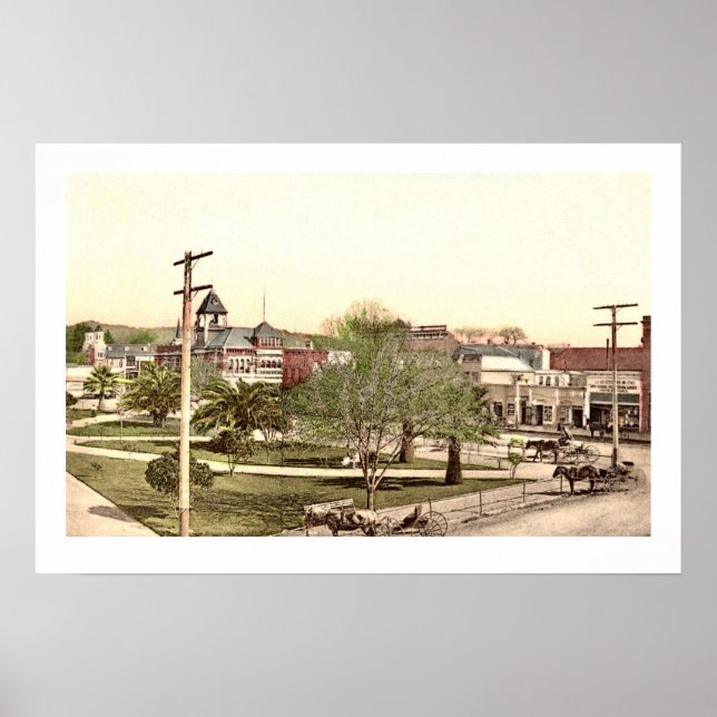 Poster du centre-ville de Healdsburg Imprimer (Devant)