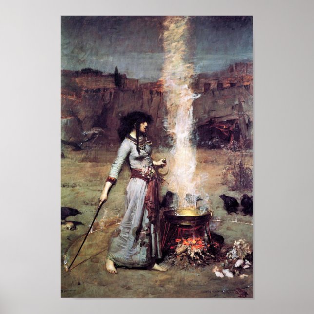 Poster du Cercle magique pré-Raphaelite Waterhouse (Devant)