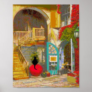 Poster du chat noir dans le tribunal