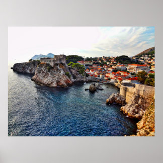 Poster du château de Dubrovnik, Croatie