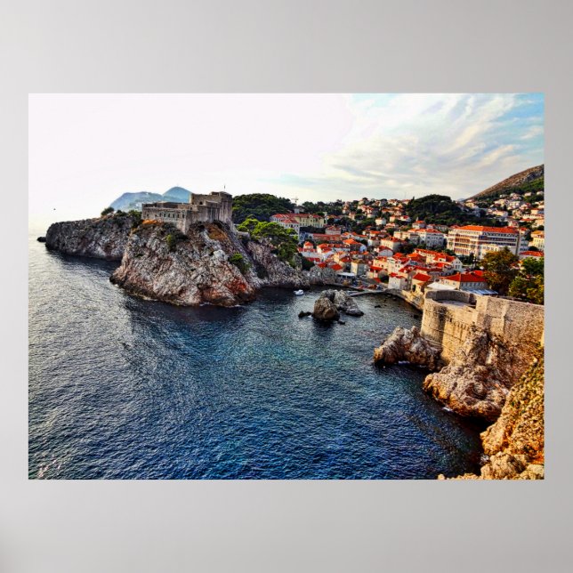 Poster du château de Dubrovnik, Croatie (Devant)