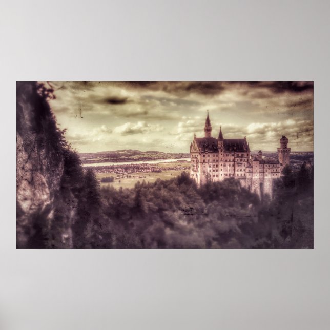 Poster du château de Schloss Neuschwanstein (Devant)