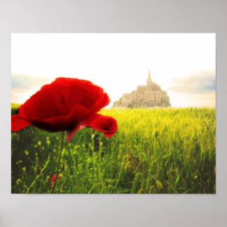 Poster du Château du Mont St Michel France