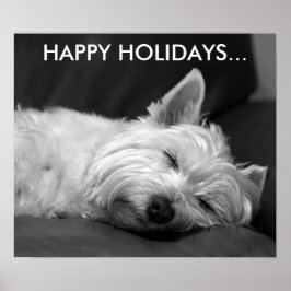 Poster du chien de Terrier Terrier de l'Ouest