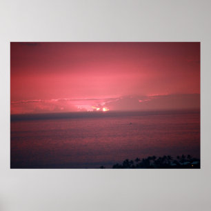 Poster du ciel rose Sunset