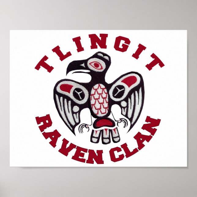 Poster du clan Tlingit Raven (Devant)