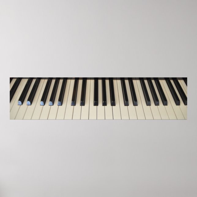 Poster du clavier de piano (Devant)