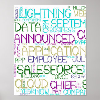 Poster du Cloud Word de Salesforce