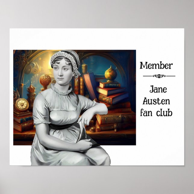 Poster du club de fans Jane Austen (Devant)