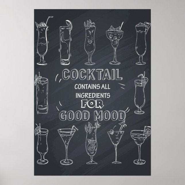 Poster du Cocktail Fun Chalkboard Party (Devant)