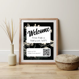 Poster du code QR de mot de passe réseau WIFI de l