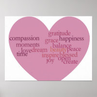 Poster du Coeur Joie et Gratitude