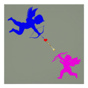 Poster du Coeur Rouge Arrow pour garçons et filles