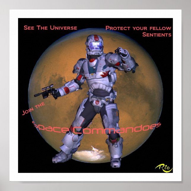 Poster du Commando de l'Espace (Devant)