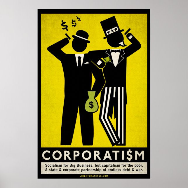 Poster du corporatisme (Devant)