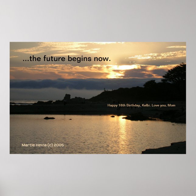 Poster du coucher de soleil Carmel Gold (Personnal (Devant)