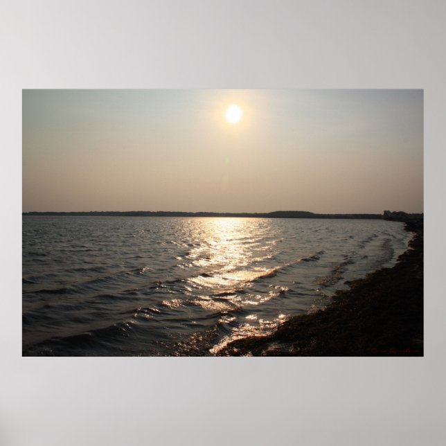 Poster du coucher de soleil de l'île d'Assateague (Devant)