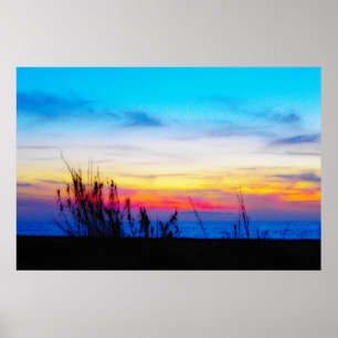 Poster du coucher de soleil Margarita