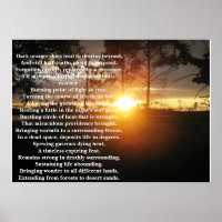Poster du coucher du soleil